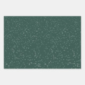 Zachte Groen-Gestreepte Monogram Papier Inpakpapier Vel (Voorkant 2)