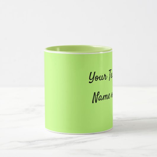 Zachte Groen personaliseer de Coffee Cup-cadeaubon Mok (Midden)