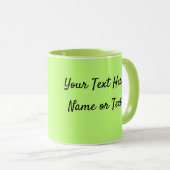 Zachte Groen personaliseer de Coffee Cup-cadeaubon Mok (Voorkant rechts)