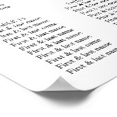 Zachte Groene Aquarel Blad & Bloem | Goud Poster (Hoek)