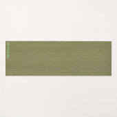 Zachte groene bamboe textuur yoga mat (Voorkant (horizontaal))