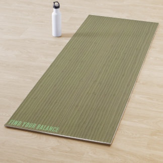 Zachte groene bamboe textuur yoga mat