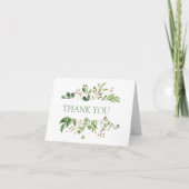 Zachte Groene Blad Frame Bedankt (Voorkant)