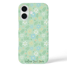 Zachte Groene Bloemen met Wit Blauw Gele Bloemen
