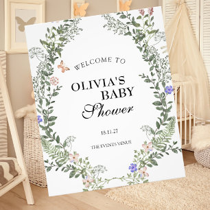Zachte Groene Boho Geslacht Neutrale Baby Shower P Foto Afdruk
