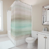 Zachte groene bruine Waterverf Dream #1 #schilderi Douchegordijn (In situ)