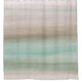 Zachte groene bruine Waterverf Dream #1 #schilderi Douchegordijn (Voorkant)