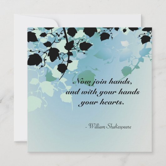 Zachte groene deegboom trekt het huwelijk uit kaart (Voorkant)