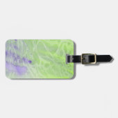 Zachte groene en lavendel harmonie bagagelabel (Voorkant horizontaal)