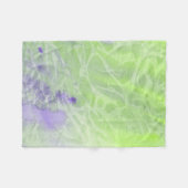 Zachte groene en lavendel harmonie fleece deken (Voorkant (Horizontaal))