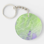 Zachte groene en lavendel harmonie sleutelhanger (Voorkant)