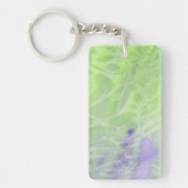 Zachte groene en lavendel harmonie sleutelhanger (Voorkant)