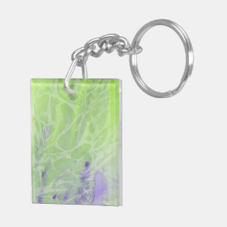Zachte groene en lavendel harmonie sleutelhanger