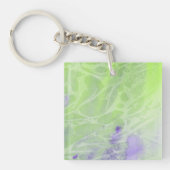 Zachte groene en lavendel harmonie sleutelhanger (Voorkant)
