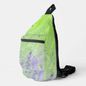 Zachte groene en lavendel harmonie sling bag (Rechterhoek)