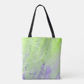 Zachte groene en lavendel harmonie tote bag (Achterkant)