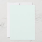 Zachte Groene Eucalyptus Waterverf Rustieke Huweli Save The Date (Achterkant)