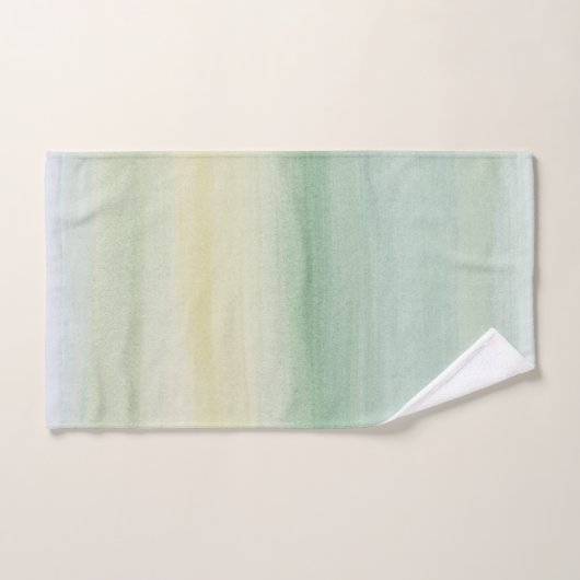 Zachte groene gele Waterverf Dream #1 #schilderij  Bad Handdoek (Handdoek)