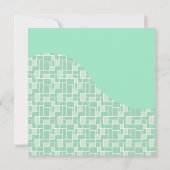 , zachte, groene golven, tapehouders kaart (Achterkant)