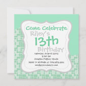 , zachte, groene golven, tapehouders kaart (Voorkant)