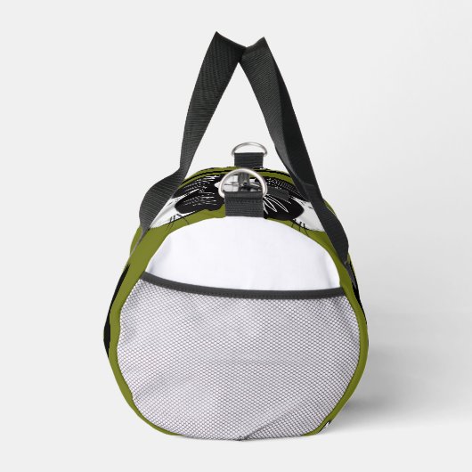 Zachte groene koele katten print gesneden naaizak plunjezak (Rechts)