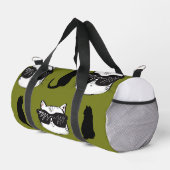 Zachte groene koele katten print gesneden naaizak plunjezak (Rechterhoek)