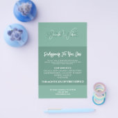 Zachte groene mint tint huidverzorging flyer (Enkel)