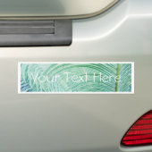 Zachte Groene Plant Palmblad Bumpersticker (Op auto)