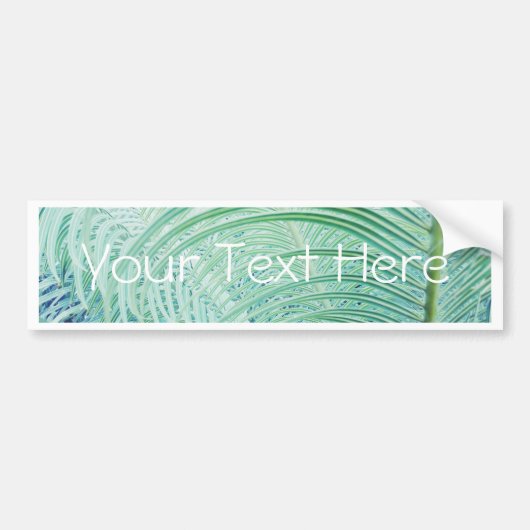 Zachte Groene Plant Palmblad Bumpersticker (Voorkant)
