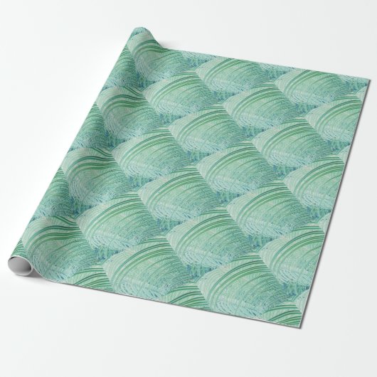 Zachte Groene Plant Palmblad Cadeaupapier (Uitgerold)