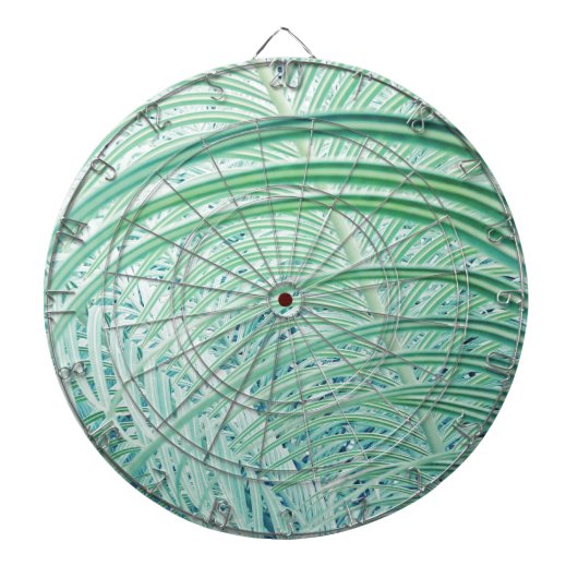 Zachte Groene Plant Palmblad Dartbord (Voorkant)