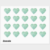 Zachte Groene Plant Palmblad Hart Sticker (Vel)