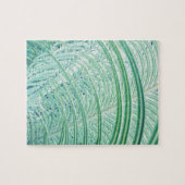 Zachte Groene Plant Palmblad Legpuzzel (Horizontaal)