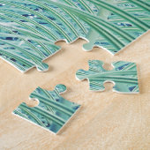 Zachte Groene Plant Palmblad Legpuzzel (Zijkant)