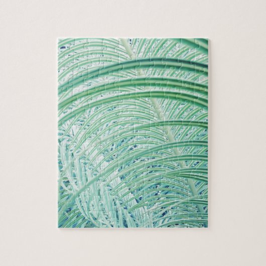 Zachte Groene Plant Palmblad Legpuzzel (Verticaal)