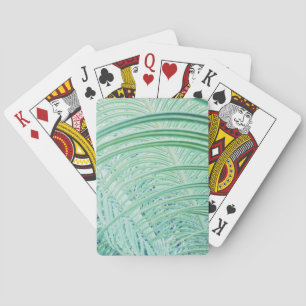 Zachte Groene Plant Palmblad Pokerkaarten