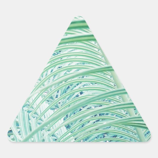 Zachte Groene Plant Palmblad Sticker (Voorkant)