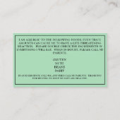 Zachte Groene, speciaal voor kinderen bestemde waa Visitekaartje (Achterkant)