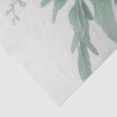 Zachte groene tinten kerstkaars tissuepapier (Detail)