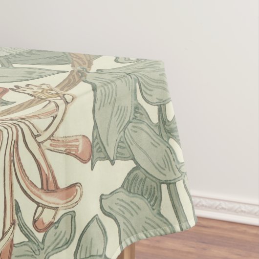 Zachte Groene Vintage William Morris Kamperfoelie Tafelkleed (Voorbeeld)