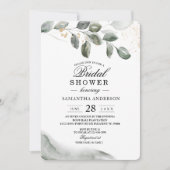 Zachte Groene Waterverf Blad | Goudstof Kaart (Voorkant)