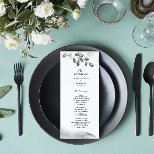 Zachte Groene Waterverf Blad | Goudstof Menu