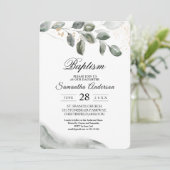  Zachte Groene Waterverfblad | Goudstof | Kaart (Staand voorkant)