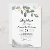  Zachte Groene Waterverfblad | Goudstof | Kaart (Voorkant)