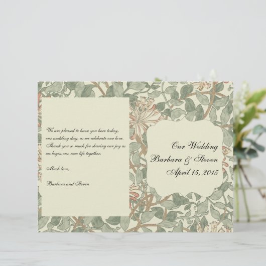 Zachte Groene  William Morris Honeysuckle (Staand voorkant)