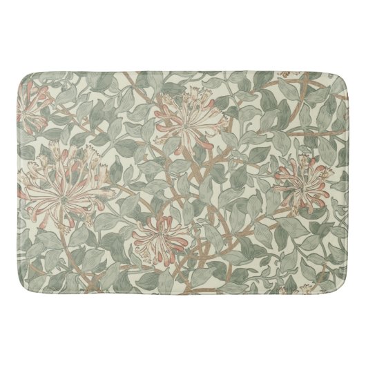 Zachte Groene  William Morris Honeysuckle Badmat (Voorkant)