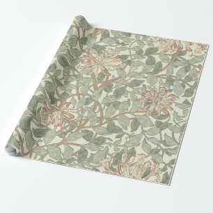 Zachte Groene William Morris Honeysuckle Cadeaupapier