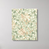Zachte Groene  William Morris Honeysuckle Canvas Afdruk (Voorkant)