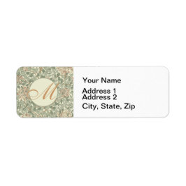 Zachte Groene William Morris Honeysuckle Etiket