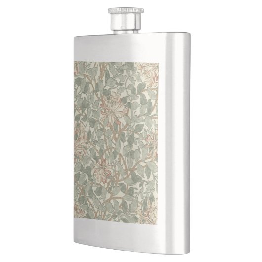 Zachte Groene  William Morris Honeysuckle Heupfles (Links)